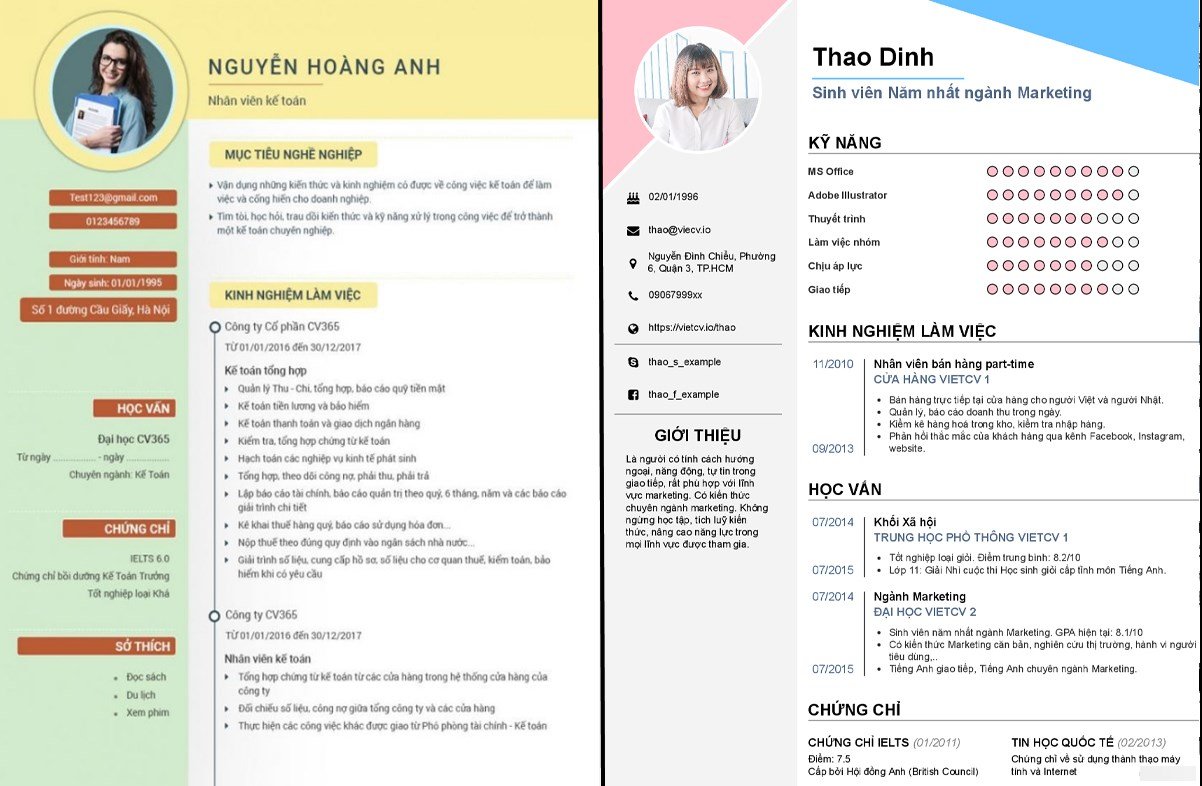 tạo CV ấn tượng