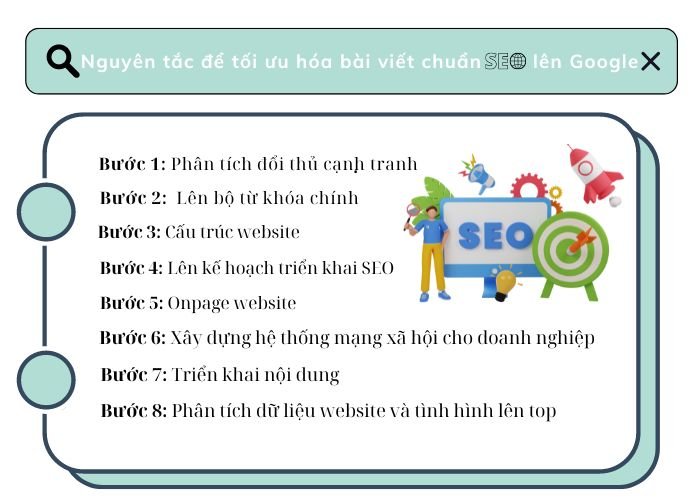 Nguyên tắc để tối ưu hóa bài viết chuẩn SEO lên Google