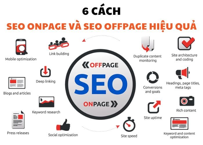 6 cách seo onpage và seo offpage hiệu quả